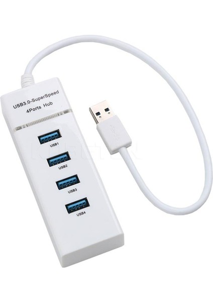 Beyaz USB 3.0 USB Çoğaltıcı USB 3.0 Hub USB 3.0 USB Çoklayıcı