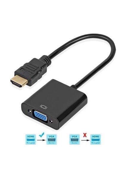 HDMI VGA Çevirici HDMI To VGA Çevirici Sesli HDMI VGA Çevirici HDMI Uydu Mobitör Bağlantı Kablosu modelleri