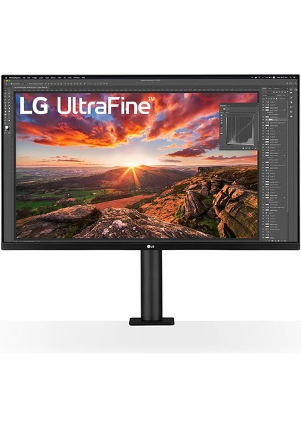 Lg 31,5 32UN880P-B 5ms 60Hz 4K HDMI Dp Type-C Freesync IPS Ergo Monitor