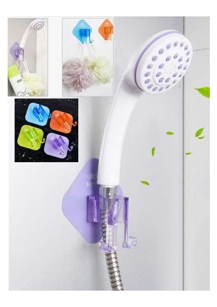 Duş Başlık Tutucu ve Lif Askısı