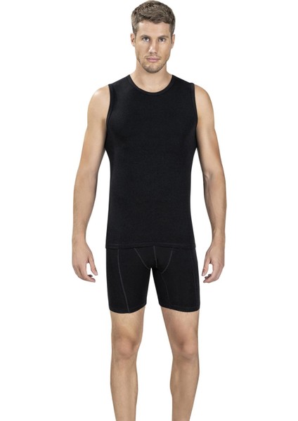 Erkek Sıfır Yaka Sıfır Kol Pamuklu Fanila Atlet 114 - 9 Adet