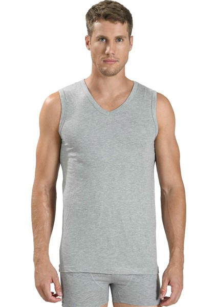 Erkek V Yaka Sıfır Kol Pamuklu Fanila Atlet 115 - 12 Adet