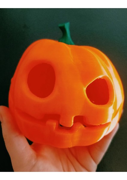 Balkabağı Halloween Pumpkin Mumluk Büyük Boy