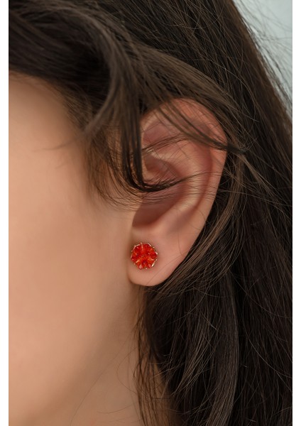 925 Ayar Gümüş Lotus Çiçeği Küpe