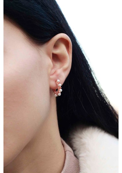 Zirkon Taşlı İncili 925 Ayar Gümüş Küpe fırsatları