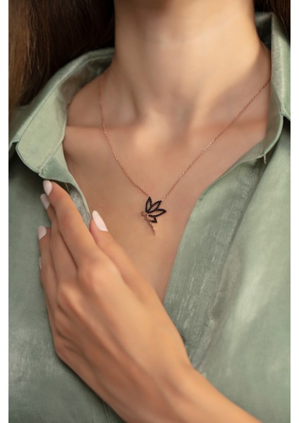 925 Ayar Gümüş Kelebek Kolye