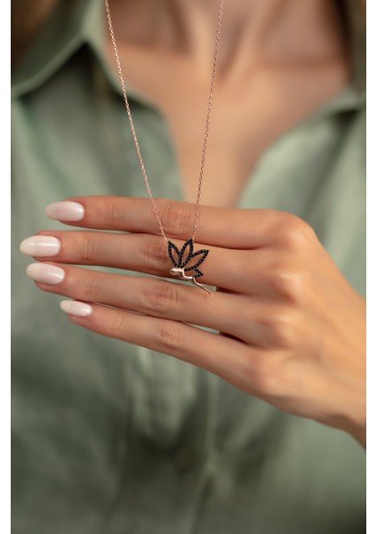 925 Ayar Gümüş Kelebek Kolye modelleri