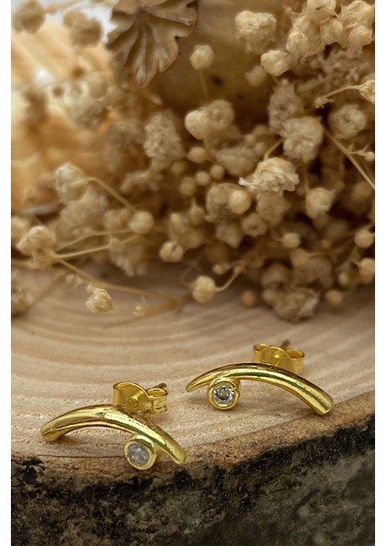 925 Ayar Gümüş Zirkon Taşlı Trend Küpe modelleri