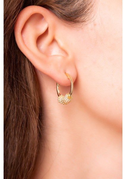 925 Ayar Gümüş Halka Küpe 1,9 cm