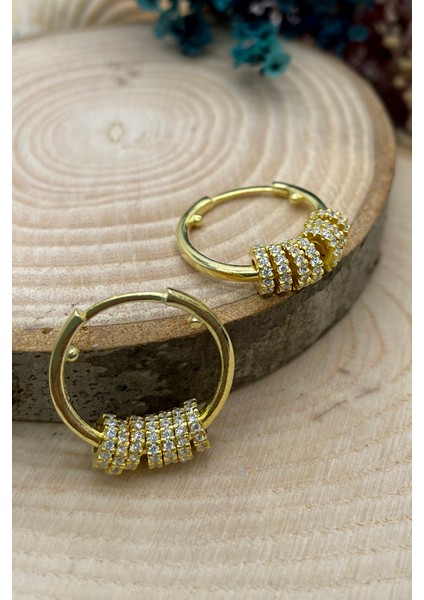 925 Ayar Gümüş Halka Küpe 1,9 cm modelleri