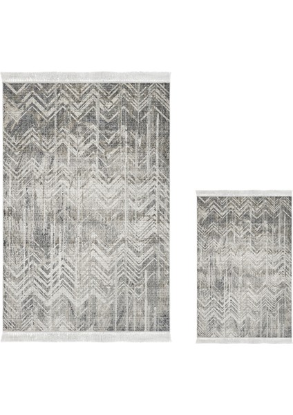 Kaymaz Taban Djt 3'lü Banyo Paspas Takımı Trend Karışık Iskandinav F5083 Gri fiyatları