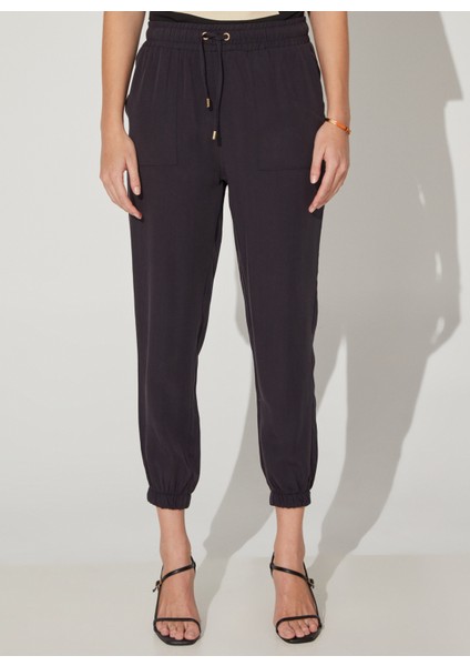 Lastikli Bel Basic Lacivert Kadın Pantolon Cm-Maıka fırsatları