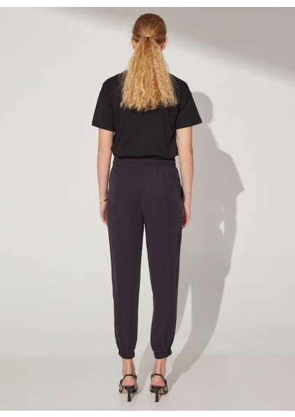 Lastikli Bel Basic Lacivert Kadın Pantolon Cm-Maıka indirimleri