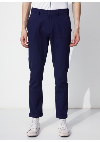 Düşük Bel Dar Paça Lacivert Erkek Chino Pantolon cm Rıvelno modelleri