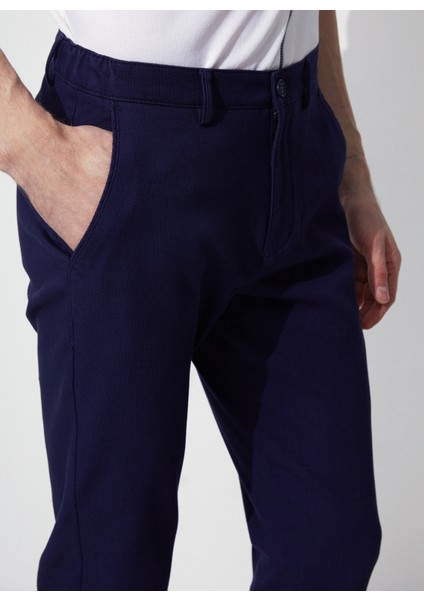 Düşük Bel Dar Paça Lacivert Erkek Chino Pantolon cm Rıvelno fırsatları
