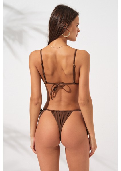 Üçgen Brazilian Bikini Takım Kahve 231242 fiyatları