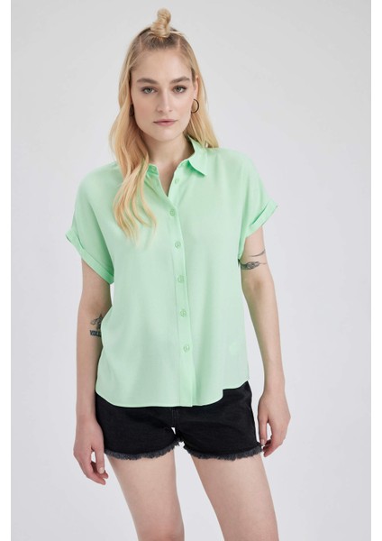 Regular Fit Kısa Kollu Gömlek U2742AZ23SM
