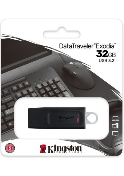 32GB USB 3.2 Gen 1 Data Traveler DTX/32GB