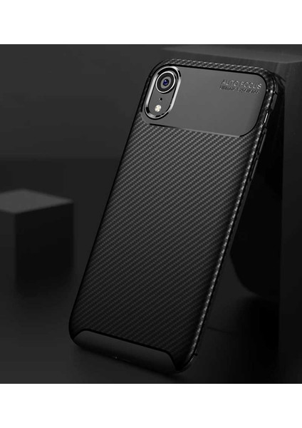 Apple iPhone Xr 6.1 Kılıf Kamera Çıkıntılı Karbon Fiber Dokulu Renk Atmaz Koruyucu Kapak (Negro) modelleri