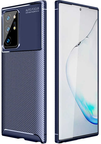 Samsung Galaxy Note 20 Ultra Kılıf Kamera Çıkıntılı Karbon Fiber Dokulu Renk Atmaz Koruyucu Kapak (Negro) fiyatları