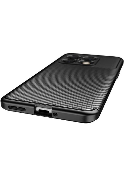 One Plus 10 Pro Kılıf Kamera Çıkıntılı Karbon Fiber Dokulu Renk Atmaz Koruyucu Kapak (Negro)
