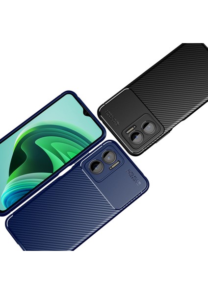 Xiaomi Redmi Note 11E Kılıf Kamera Çıkıntılı Karbon Fiber Dokulu Renk Atmaz Koruyucu Kapak (Negro) fırsatları