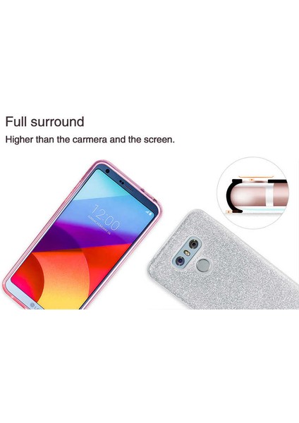 Lg G6 Kılıf Renkli Parıltılı Simli Işıltılı Silikon Kapak (Shining)