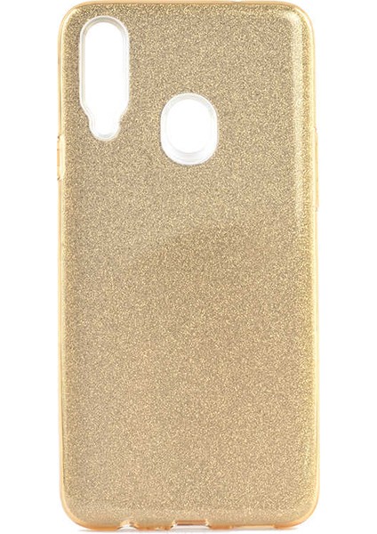 Samsung Galaxy A20S Kılıf Renkli Parıltılı Simli Işıltılı Silikon Kapak (Shining)