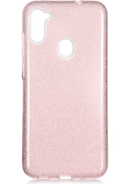 Samsung Galaxy M11 Kılıf Renkli Parıltılı Simli Işıltılı Silikon Kapak (Shining)