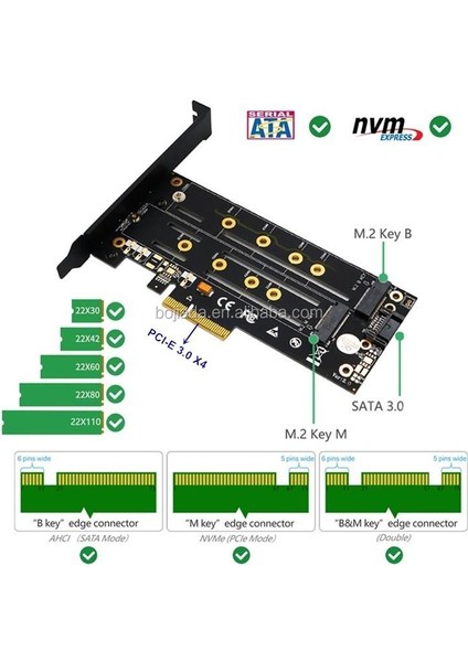 Pciexp 4x Nvme 4x Ngff Sata Çevirici Pci-Exp 4x M2 Nvme Çevirici Ngff Sata Çevirici fiyatları