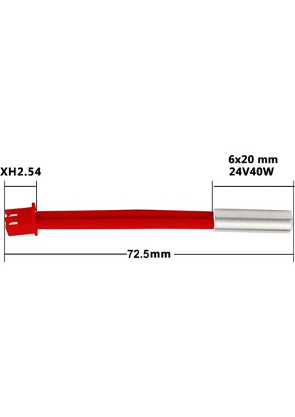 Ender-3 S1 Pro/plus Isıtıcı Fişek/ısıtıcı Kartuş - 24V 40W - 300°C