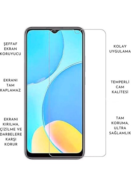 Samsung Galaxy A04S Uyumlu Kenarları Parlak Altın Renkli Kılıf ve Temperli Cam Ekran Koruyucu