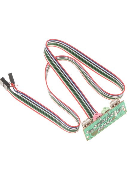 Ön Panel USB Ses Portu Mikrofon Kulaklık Kablosu Bilgisayar Kasası- 6.8cm (Yurt Dışından)