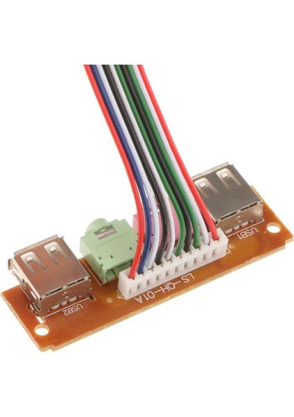 Ön Panel USB Ses Portu Mikrofon Kulaklık Kablosu Bilgisayar Kasası- 6.8cm (Yurt Dışından)