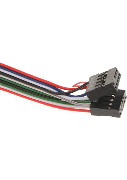 Ön Panel USB Ses Portu Mikrofon Kulaklık Kablosu Bilgisayar Kasası- 6.8cm (Yurt Dışından)