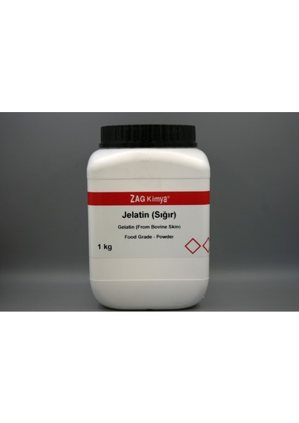 Jelatin Toz (200 Bloom, Sığır) Food Grade - 1 kg