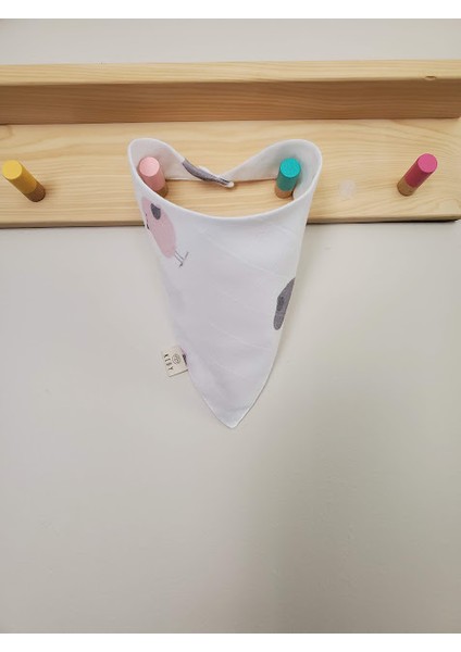 Organik Pamuk Müslin Fular Önlük-Pembe Kuş fiyatları