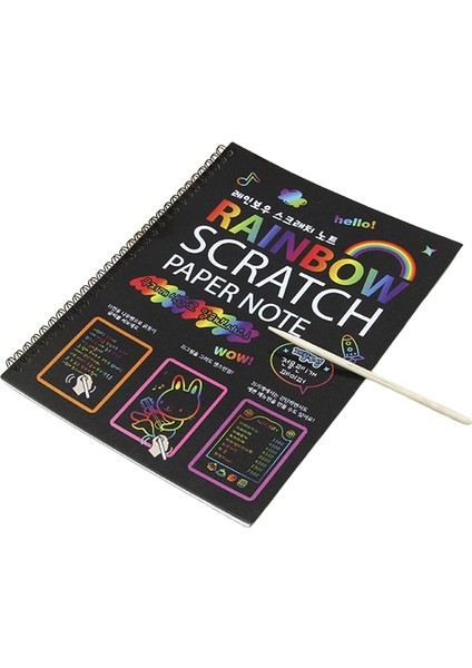 Scratch Paper Art Set Scratch Sheets Not Notes Günü Hediye Etkinliği Için Kartlar (Yurt Dışından)