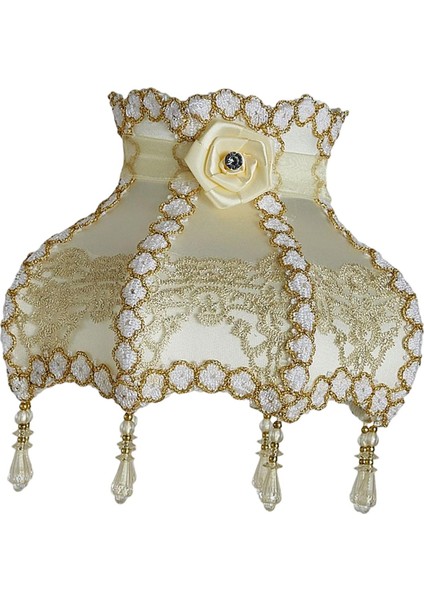 Avrupa Tarzı Saçak Lamba Gölgesi E27 Taban Stili 25CM (Yurt Dışından) fırsatları