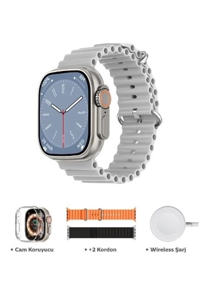 Dt8 Ultra Max Akıllı Saat (3 Kordonlu)