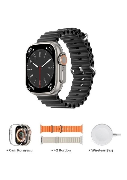 Dt8 Ultra Max Akıllı Saat (3 Kordonlu)