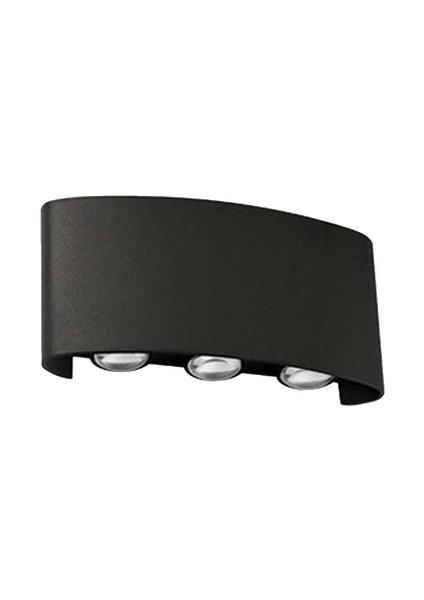 AH07-07201 Alüminyum Dekoratif Duvar Aplikleri Siyah 3x2 W 3000 K 465 Lm 170 x 80