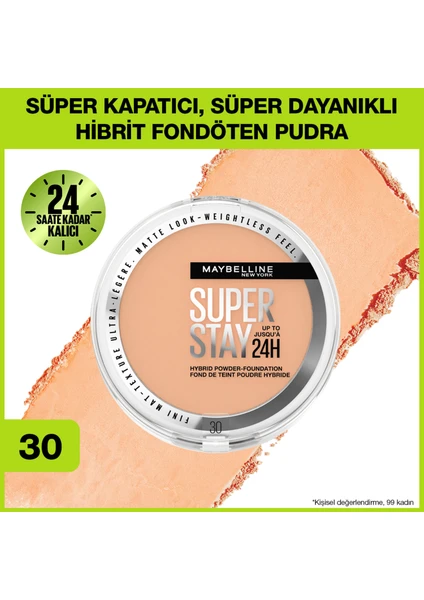 Maybelline New York Superstay Hibrit Pudra-Fondöten - 30