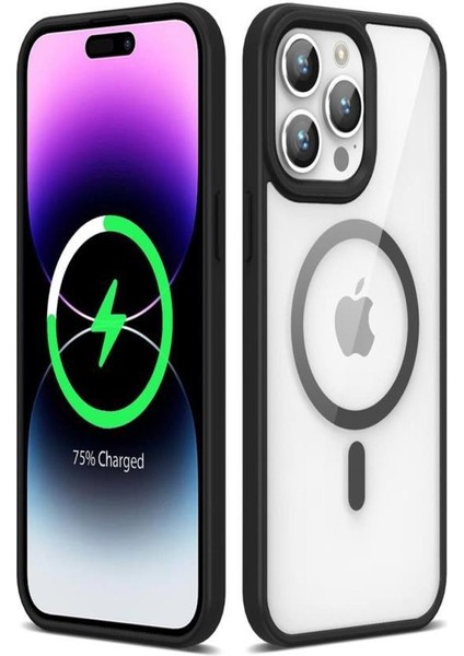 Apple iPhone 14 Pro Max Kılıf Magsafe Wireless Şarj Özellikli Silikon Ege Kapak