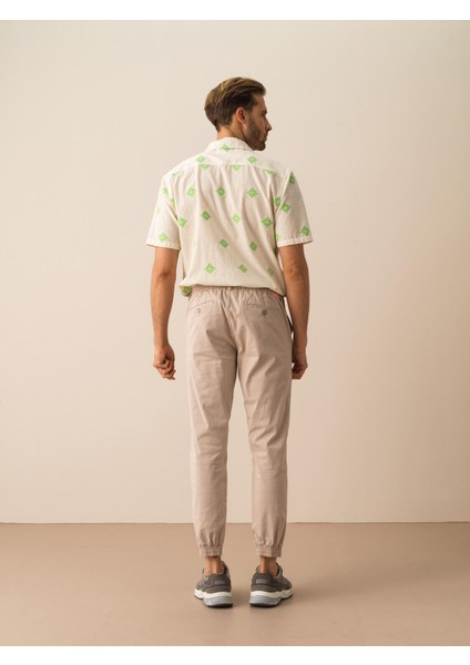 Pamuklu Slim Fit Jogger Pantolon
