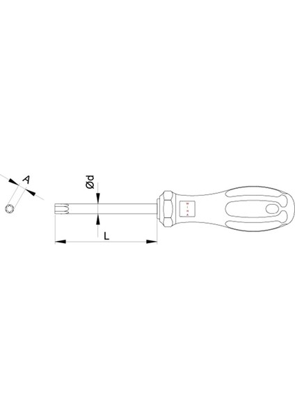 Torx Tornavida T9