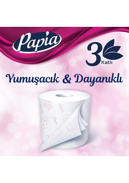 3 Katlı Egzotik Şakayık Özleriyle Parfümlü 8'li Cilt Tuvalet Kağıdı (1 x 8 Rulo)