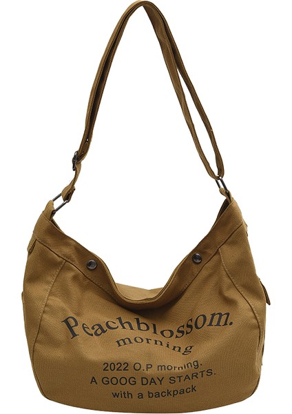 2023 Yeni Moda Moda Vahşi Alfabe Kanvas Çanta (Yurt Dışından)