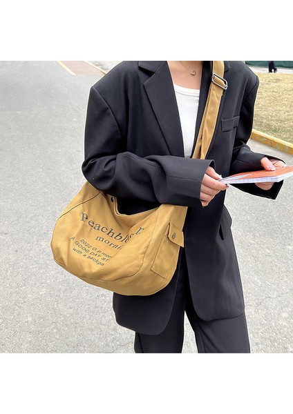 2023 Yeni Moda Moda Vahşi Alfabe Kanvas Çanta (Yurt Dışından) fiyatları