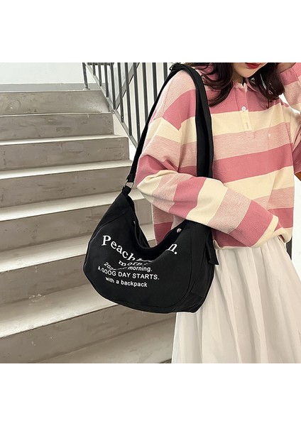 2023 Yeni Moda Moda Vahşi Alfabe Kanvas Çanta (Yurt Dışından) fırsatları